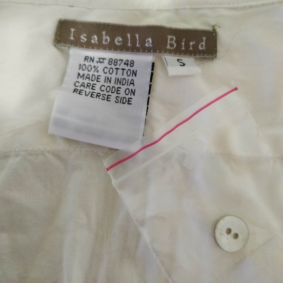 Isabella Bird 100% Cotton Sz S Blouse, never worn - Picture 8 of 8